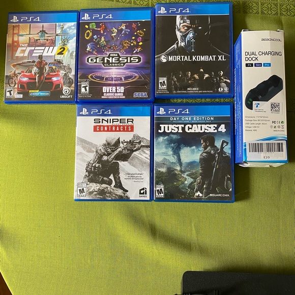 PlayStation 4, 4 controls,mortal combat xl,sniper,just cause 4,genesis,crew2 - Picture 5 of 5
